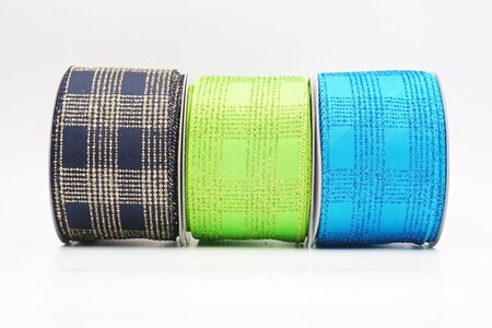 Classic Plaid Check Wired Ribbon - Classic Plaid Check Wired Ribbon